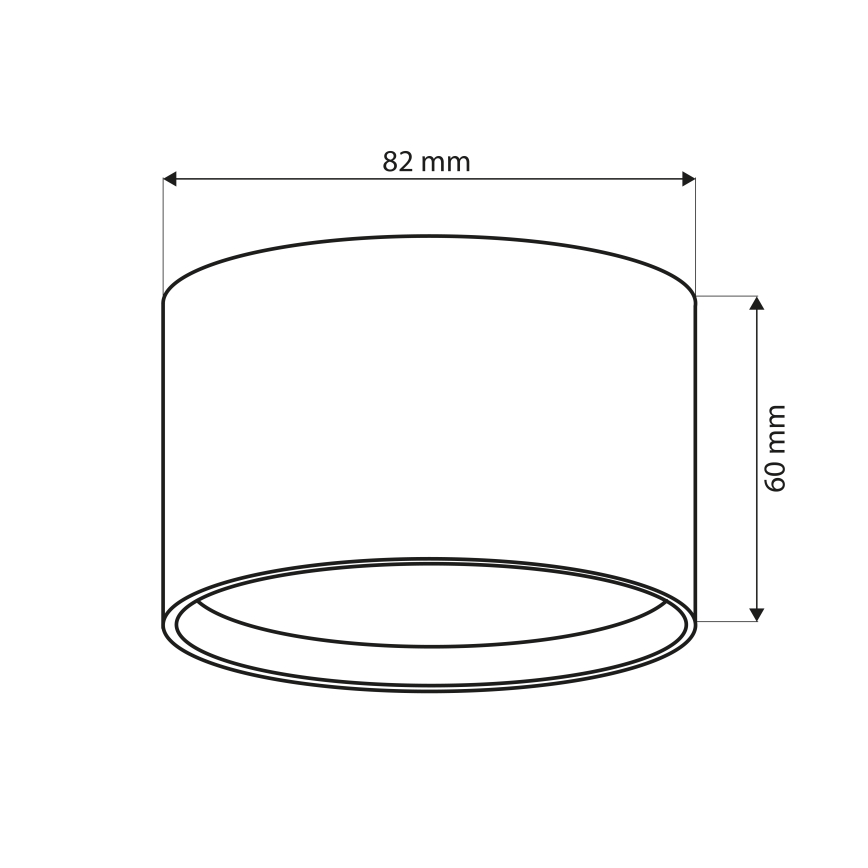 Brilagi - Φωτιστικό σποτ SMOOTH 1xGX53/15W/230V μαύρο