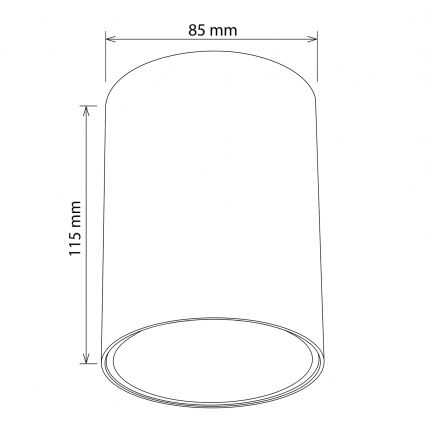 BRILAGI - Φωτιστικό σποτ TRINE 1xGU10/30W/230V σε δρύινη απόχρωση