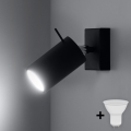 BRILAGI -  Φωτιστικό σποτ τοίχου LED ASMUS 1xGU10/7W/230V μαύρο