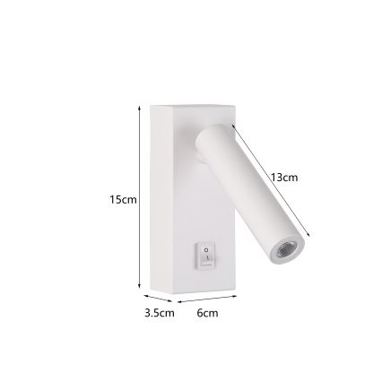 Brilagi - Φωτιστικό σποτ τοίχου LED MAYA LED/3W/230V 4000K λευκό