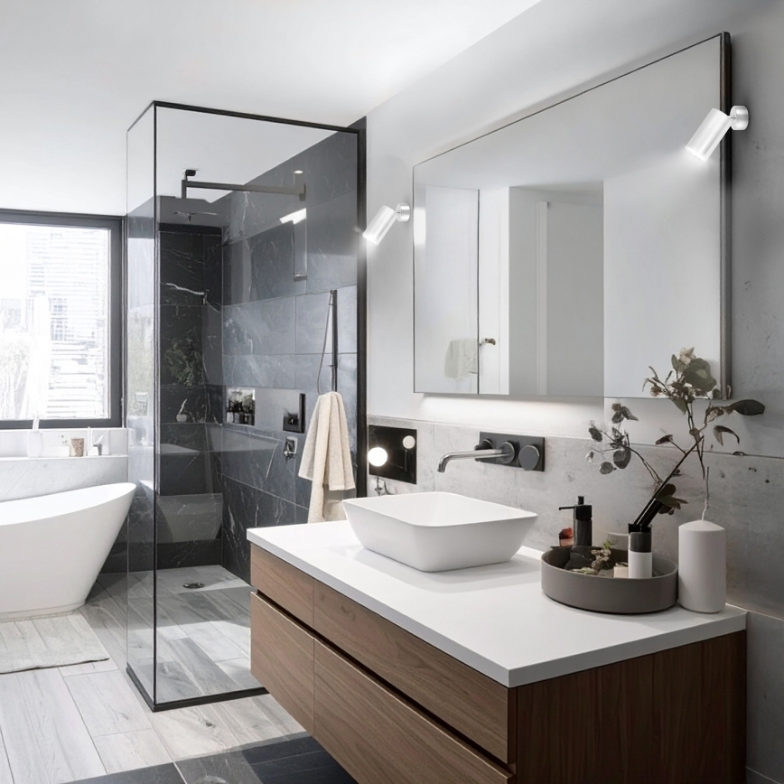 Brilagi - Φωτιστικό σποτ μπάνιου SELE 1xGU10/30W/230V IP44 γυαλιστερό χρώμιο