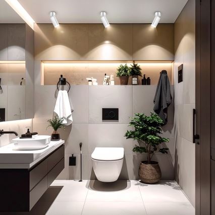 Brilagi - Φωτιστικό σποτ μπάνιου SELE 1xGU10/30W/230V IP44 γυαλιστερό χρώμιο