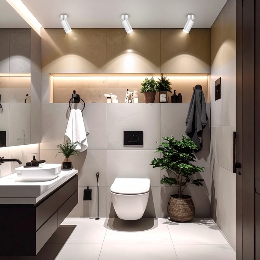 Brilagi - Φωτιστικό σποτ μπάνιου SELE 1xGU10/30W/230V IP44 γυαλιστερό χρώμιο