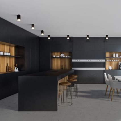 Brilagi - Φωτιστικό σποτ μπάνιου SELE 1xGU10/30W/230V IP44 μαύρο