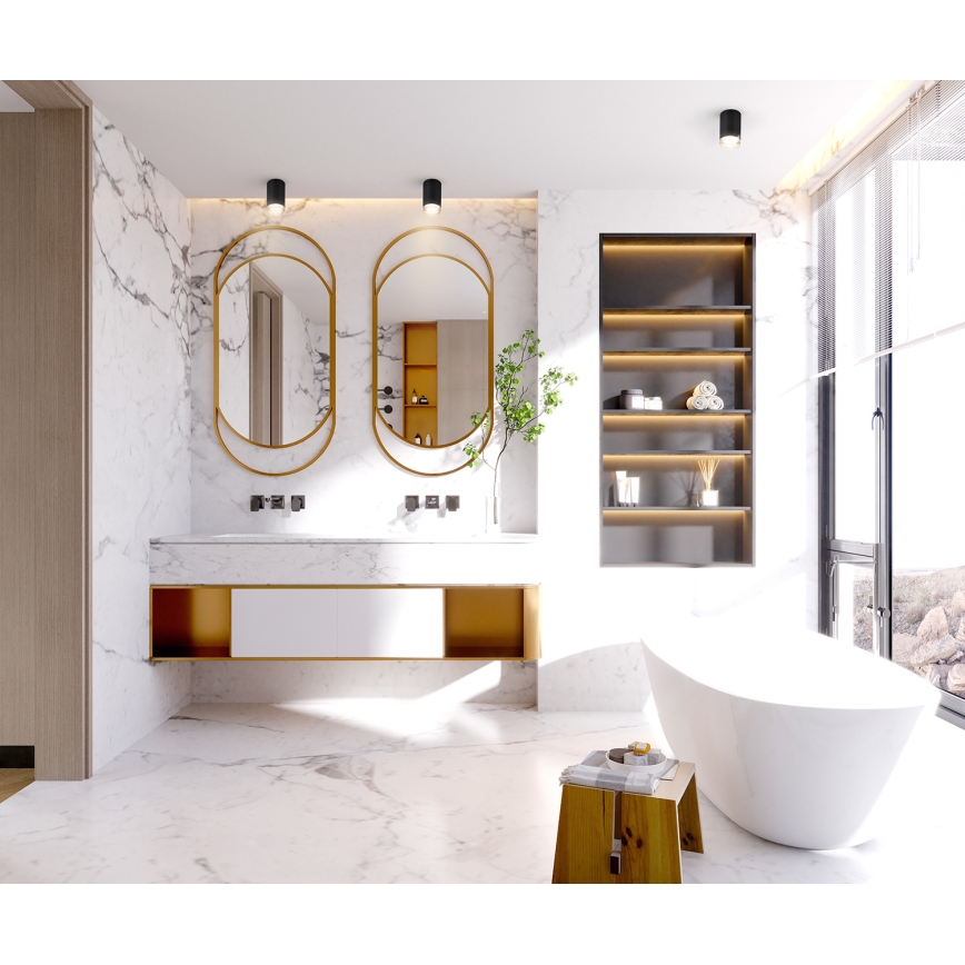 Brilagi - Φωτιστικό σποτ μπάνιου SELE 1xGU10/30W/230V IP44 μαύρο