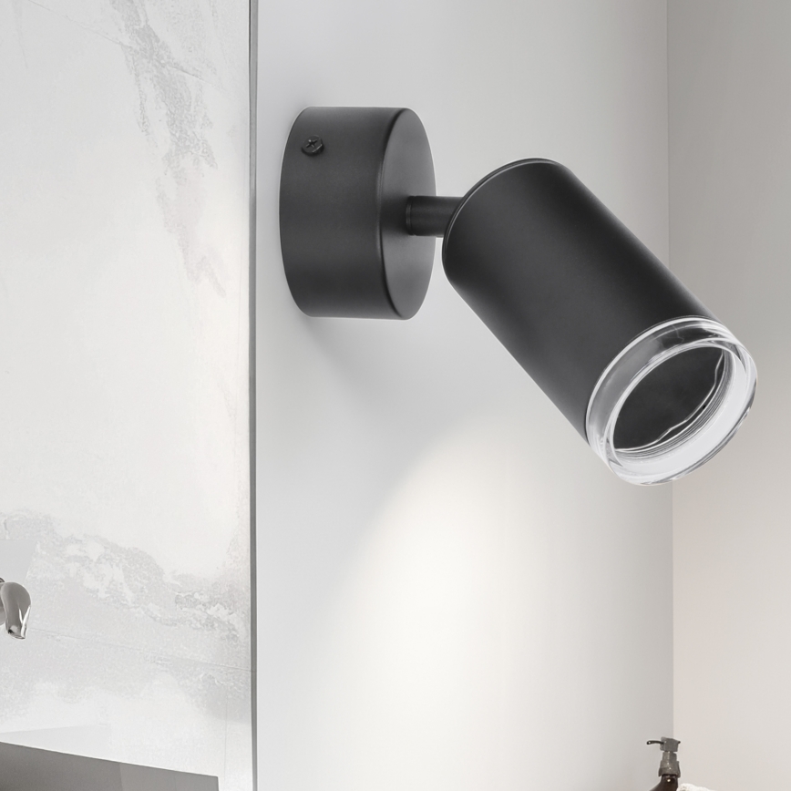 Brilagi - Φωτιστικό σποτ μπάνιου SELE 1xGU10/30W/230V IP44 μαύρο