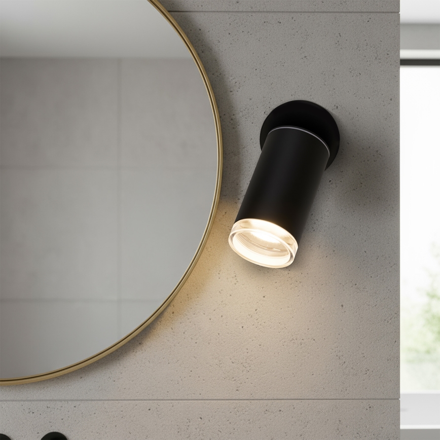 Brilagi - Φωτιστικό σποτ μπάνιου SELE 1xGU10/30W/230V IP44 μαύρο