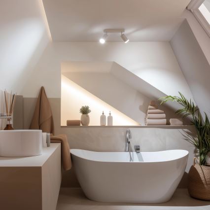 Brilagi - Φωτιστικό σποτ μπάνιου SELE 2xGU10/30W/230V IP44 λευκό