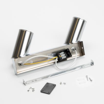 Brilagi - Φωτιστικό σποτ μπάνιου SELE 2xGU10/30W/230V IP44 γυαλιστερό χρώμιο