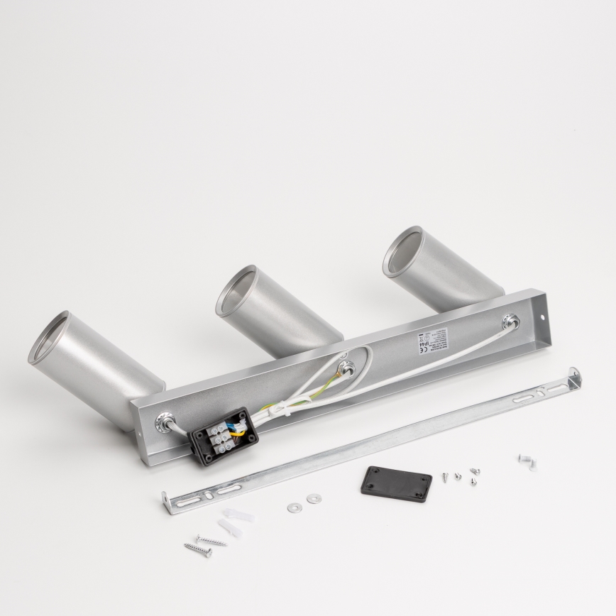 Brilagi - Φωτιστικό σποτ μπάνιου SELE 3xGU10/30W/230V IP44 ασημί