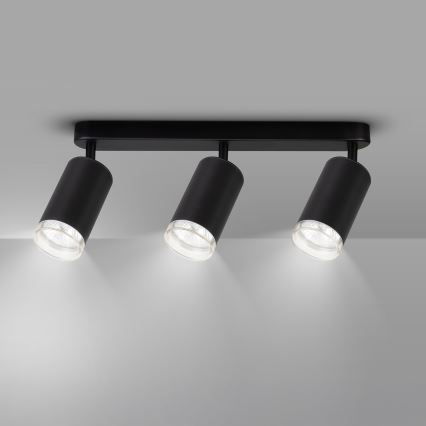 Brilagi - Φωτιστικό σποτ μπάνιου SELE 3xGU10/30W/230V IP44 μαύρο