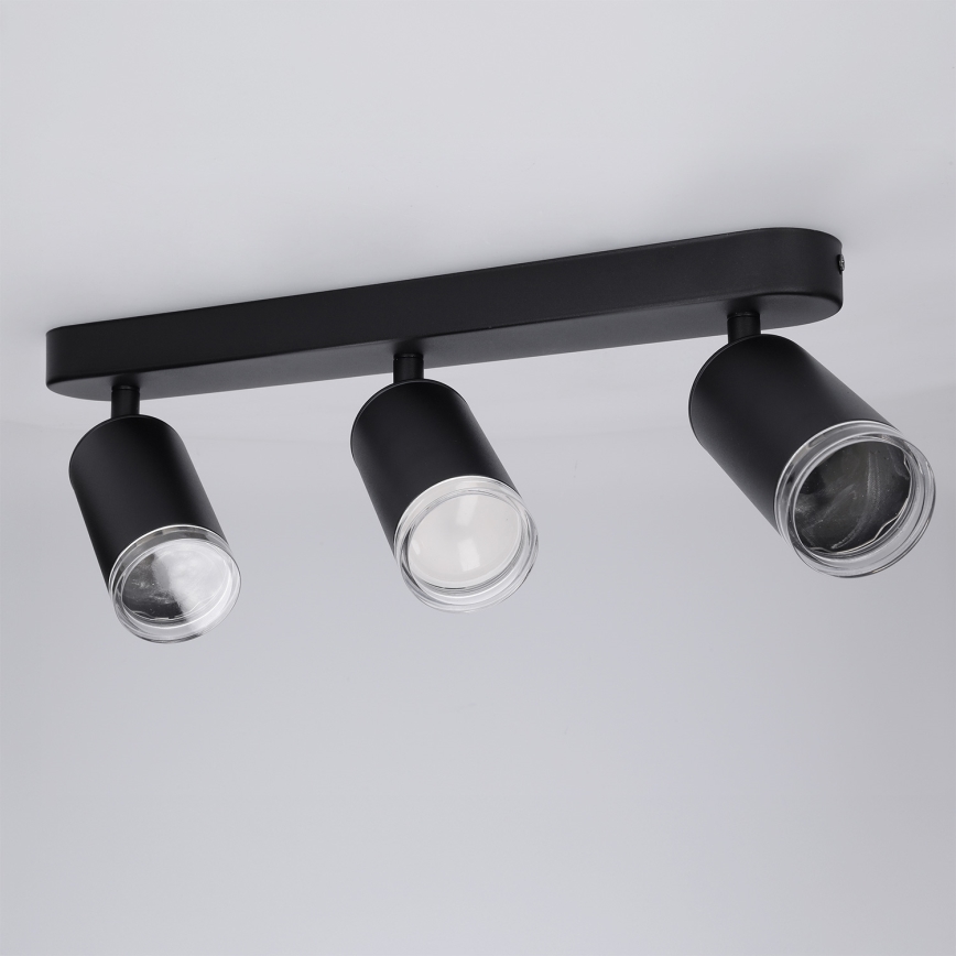 Brilagi - Φωτιστικό σποτ μπάνιου SELE 3xGU10/30W/230V IP44 μαύρο