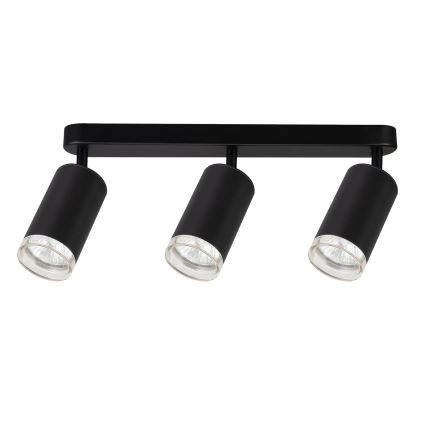 Brilagi - Φωτιστικό σποτ μπάνιου SELE 3xGU10/30W/230V IP44 μαύρο