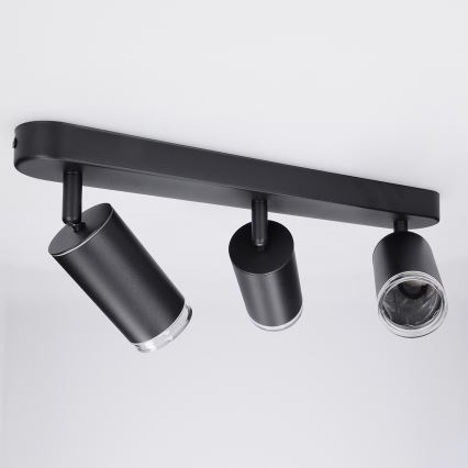 Brilagi - Φωτιστικό σποτ μπάνιου SELE 3xGU10/30W/230V IP44 μαύρο