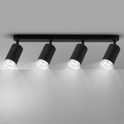 Brilagi - Φωτιστικό σποτ μπάνιου SELE 4xGU10/30W/230V IP44 μαύρο