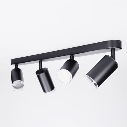 Brilagi - Φωτιστικό σποτ μπάνιου SELE 4xGU10/30W/230V IP44 μαύρο