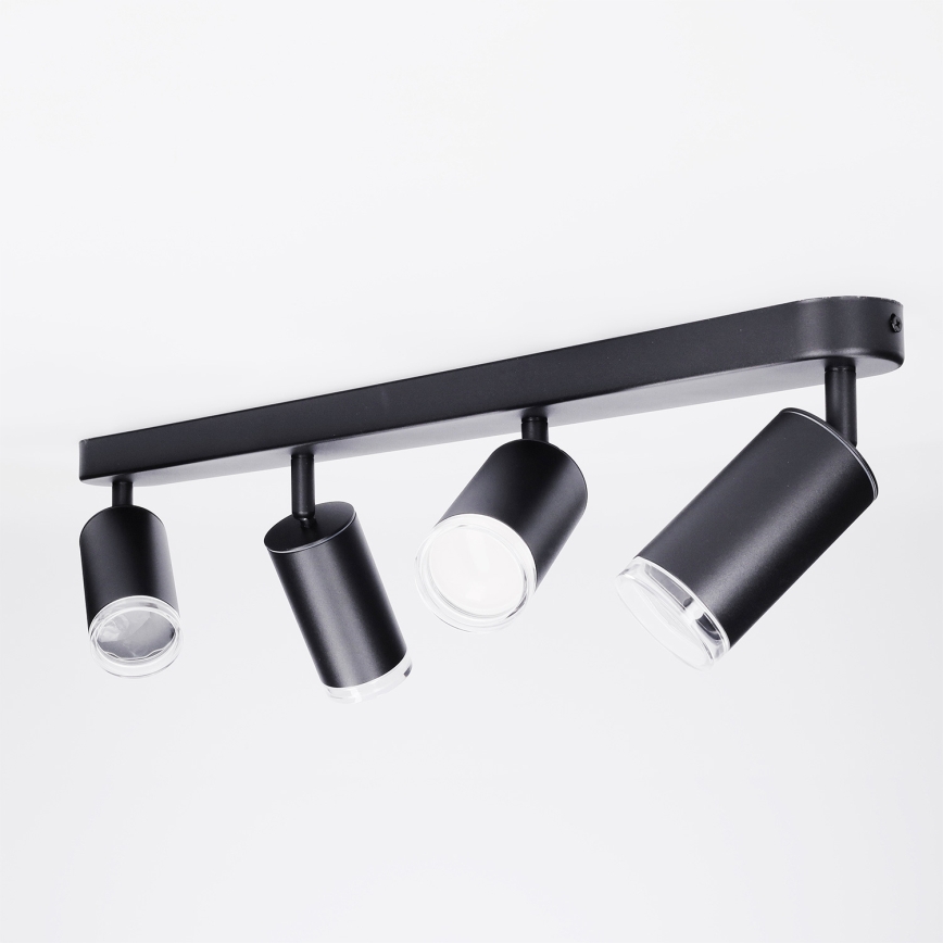 Brilagi - Φωτιστικό σποτ μπάνιου SELE 4xGU10/30W/230V IP44 μαύρο