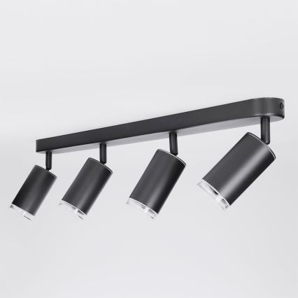 Brilagi - Φωτιστικό σποτ μπάνιου SELE 4xGU10/30W/230V IP44 μαύρο