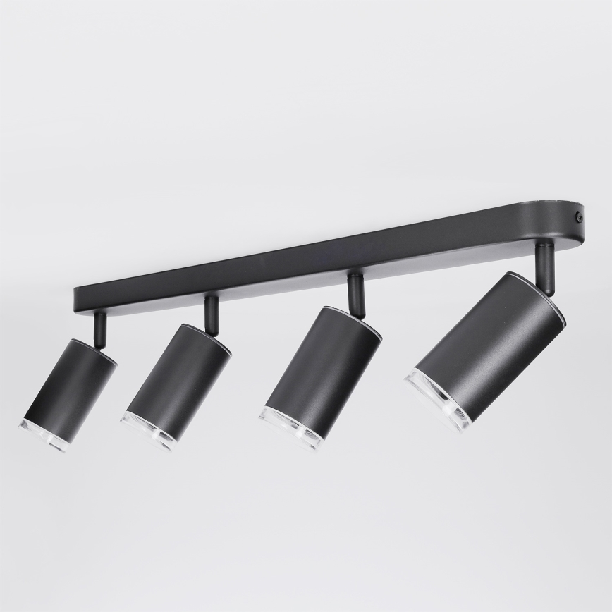 Brilagi - Φωτιστικό σποτ μπάνιου SELE 4xGU10/30W/230V IP44 μαύρο