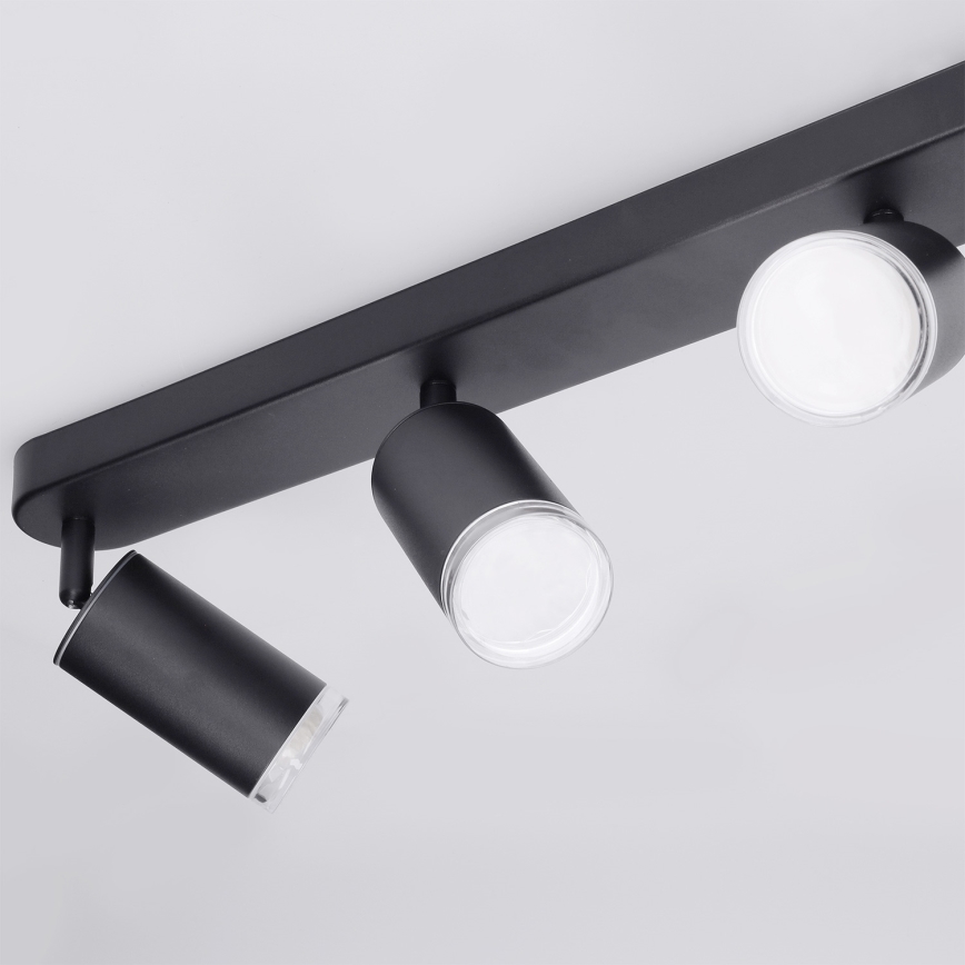 Brilagi - Φωτιστικό σποτ μπάνιου SELE 4xGU10/30W/230V IP44 μαύρο