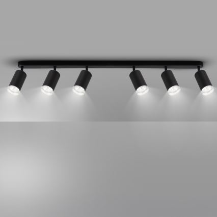 Brilagi - Φωτιστικό σποτ μπάνιου SELE 6xGU10/30W/230V IP44 μαύρο