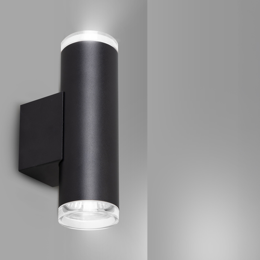 Brilagi - Επιτοίχιο φωτιστικό σποτ μπάνιου SELE AQUA 2xGU10/30W/230V IP44 μαύρο