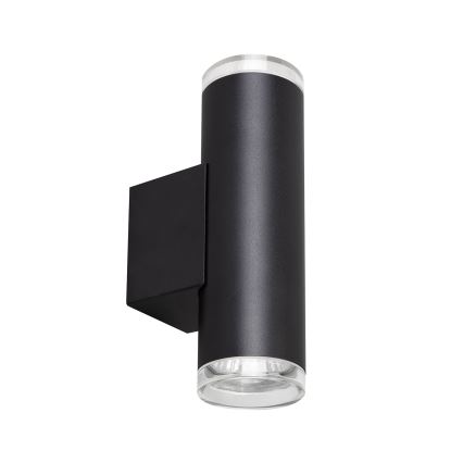 Brilagi - Επιτοίχιο φωτιστικό σποτ μπάνιου SELE AQUA 2xGU10/30W/230V IP44 μαύρο