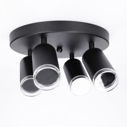 Brilagi - Φωτιστικό σποτ μπάνιου SELE AQUA 4xGU10/30W/230V IP44 μαύρο