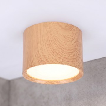 BRILAGI - Φωτιστικό σποτ μπάνιου SMOOTH 1xGX53/15W/230V 60x82 mm φινίρισμα δρυός IP54