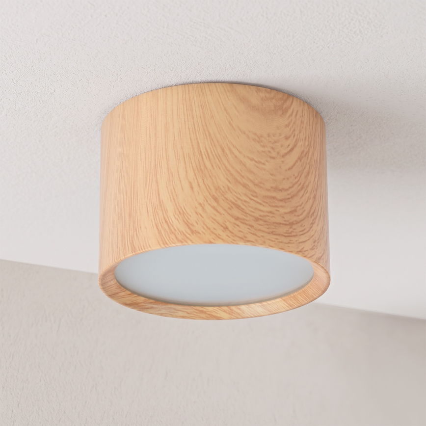 BRILAGI - Φωτιστικό σποτ μπάνιου SMOOTH 1xGX53/15W/230V 60x82 mm φινίρισμα δρυός IP54