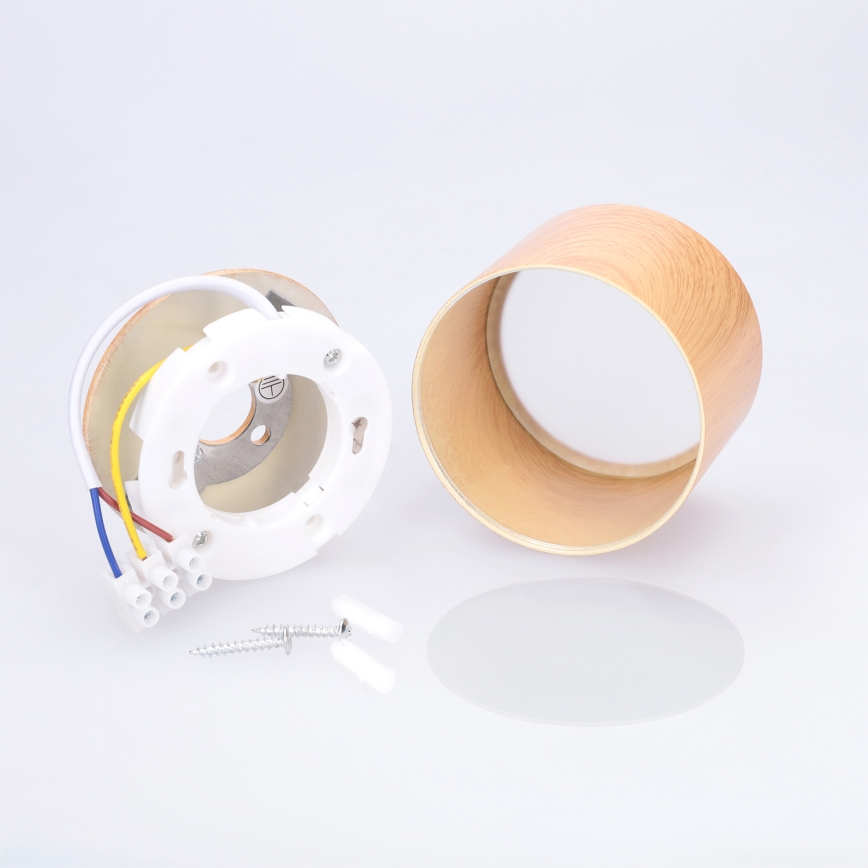 BRILAGI - Φωτιστικό σποτ μπάνιου SMOOTH 1xGX53/15W/230V 60x82 mm φινίρισμα δρυός IP54
