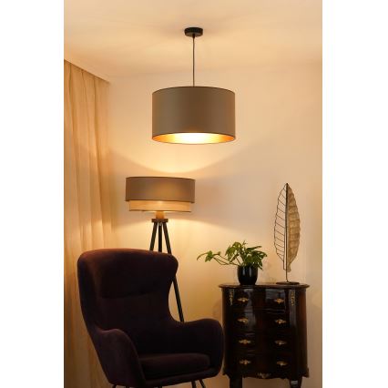 Brilagi - Φωτιστικό οροφής με καλώδιο OREGON ROLLER VEGE 1xE27/15W/230V διάμ. 45 εκ. γκρι