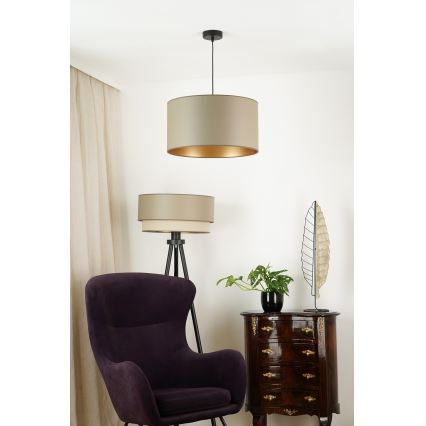 Brilagi - Φωτιστικό οροφής με καλώδιο OREGON ROLLER VEGE 1xE27/15W/230V διάμ. 45 εκ. γκρι