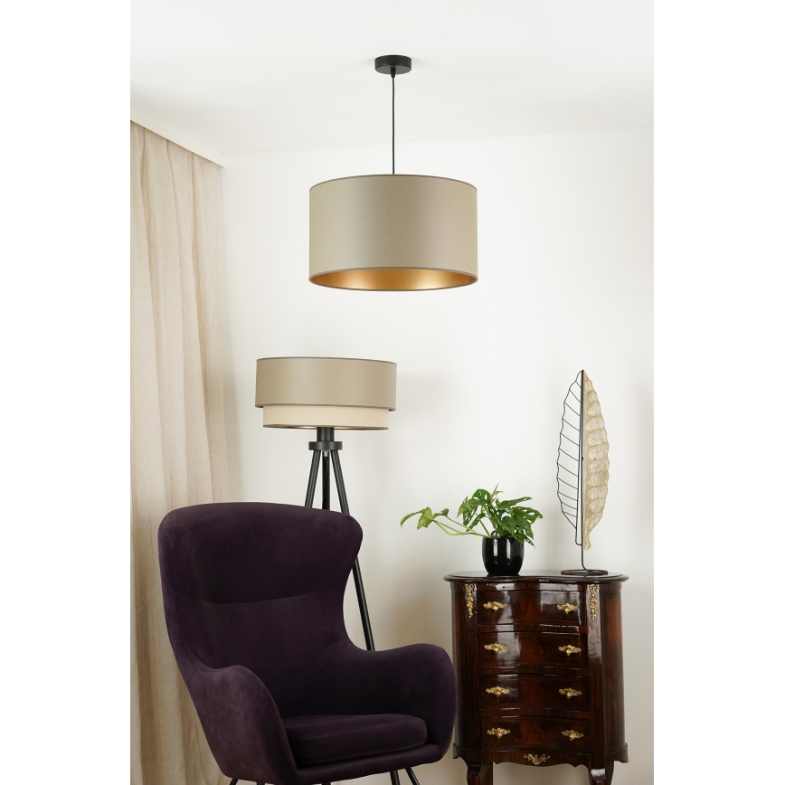 Brilagi - Φωτιστικό οροφής με καλώδιο OREGON ROLLER VEGE 1xE27/15W/230V διάμ. 45 εκ. γκρι