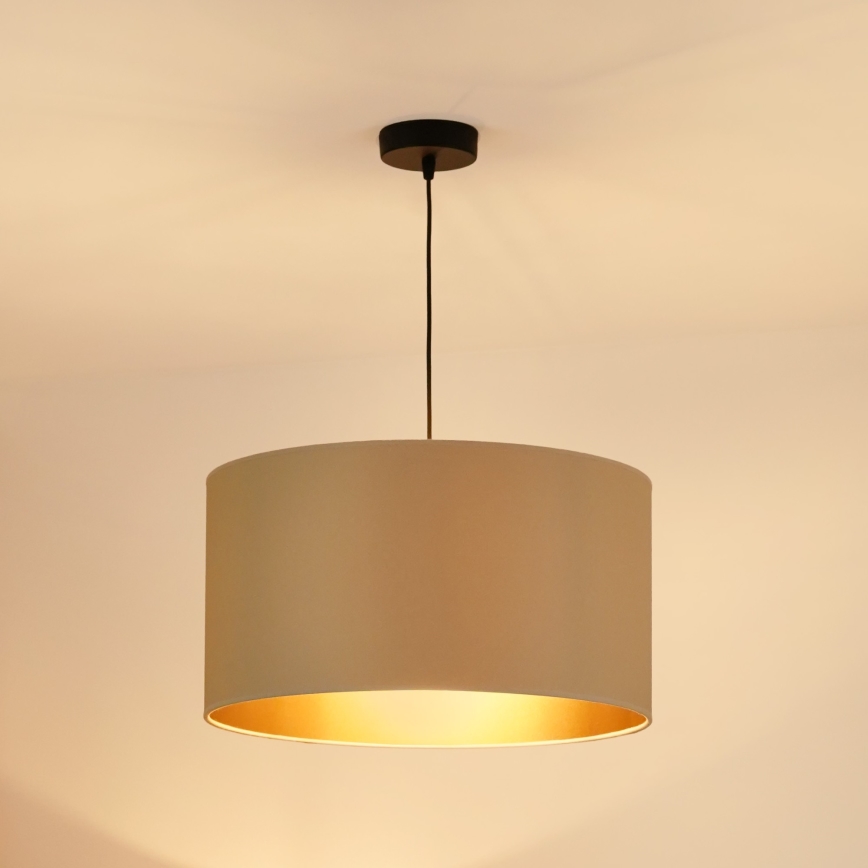 Brilagi - Φωτιστικό οροφής με καλώδιο OREGON ROLLER VEGE 1xE27/15W/230V διάμ. 45 εκ. μπεζ