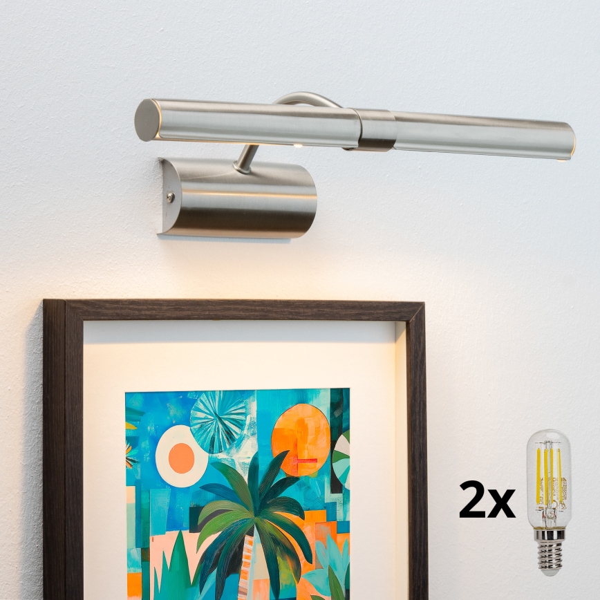 Brilagi - Φωτιστικό πίνακα LED DANAE 2xE14/4W/230V 3000K ματ χρώμιο