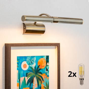 Brilagi - Φωτιστικό πίνακα LED DANAE 2xE14/4W/230V 3000K μπρονζέ