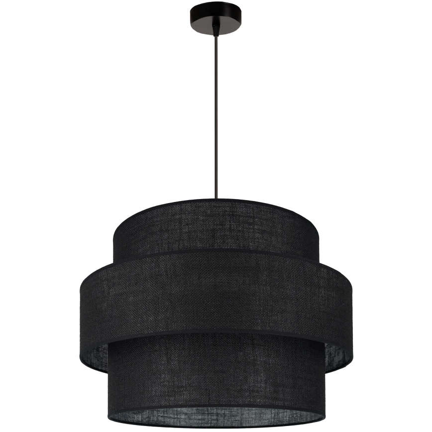 Brilagi - Φωτιστικό οροφής με καλώδιο SPACE YUTE 1xE27/15W/230V διάμ. 50 εκ. μαύρο