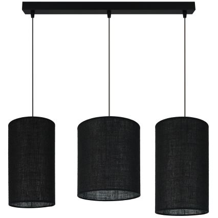 Brilagi - Φωτιστικό οροφής με καλώδιο TUBES 3xE27/15W/230V μαύρο