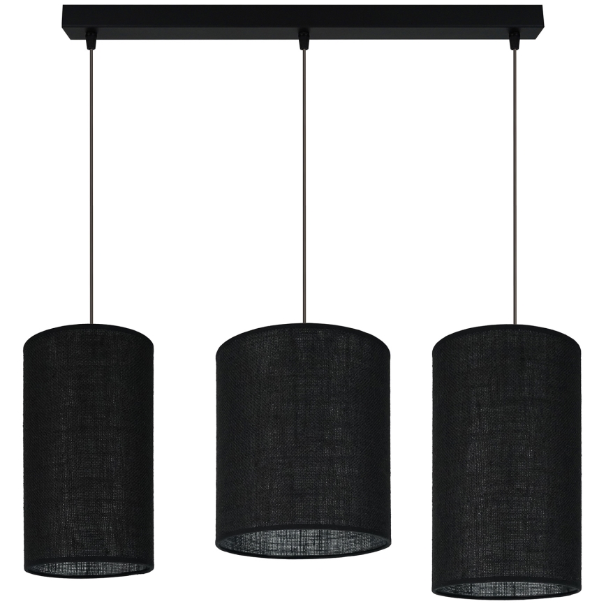 Brilagi - Φωτιστικό οροφής με καλώδιο TUBES 3xE27/15W/230V μαύρο
