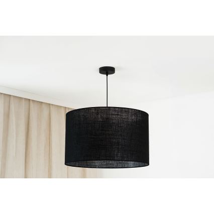 Brilagi - Φωτιστικό οροφής με καλώδιο TUBES ROLLER 1xE27/15W/230V διάμ. 50 εκ. μαύρο