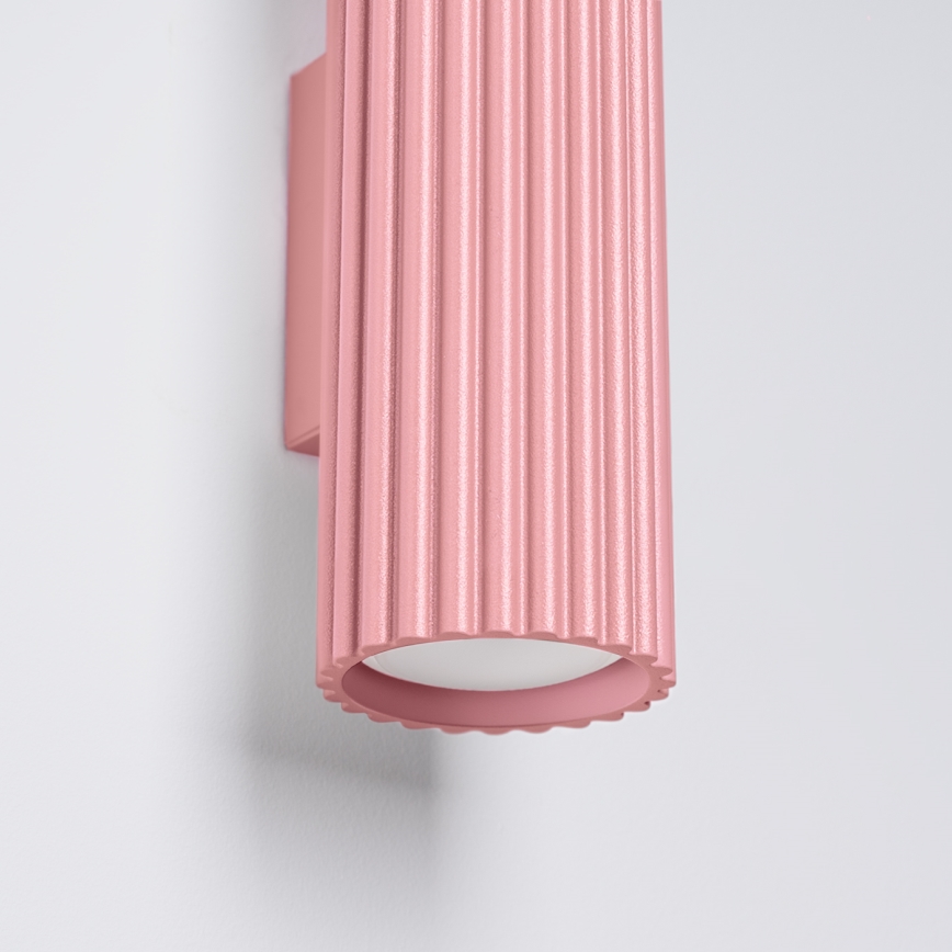 Brilagi - Φωτιστικό τοίχου CRESTO 2xGU10/10W/230V 30 cm ροζ