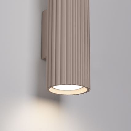 Brilagi - Φωτιστικό τοίχου CRESTO 2xGU10/10W/230V 30 cm taupe