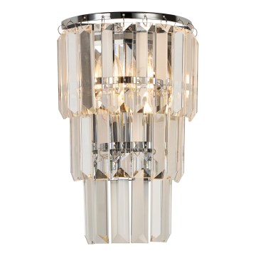 Brilagi - Φωτιστικό τοίχου CRYSTAL 1xE14/60W/230V γυαλιστερό χρώμιο