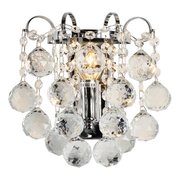 Brilagi - Φωτιστικό τοίχου CRYSTAL 1xE14/60W/230V γυαλιστερό χρώμιο
