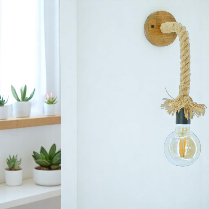 Brilagi - Φωτιστικό τοίχου KOS 1xE27/60W/230V οξιά