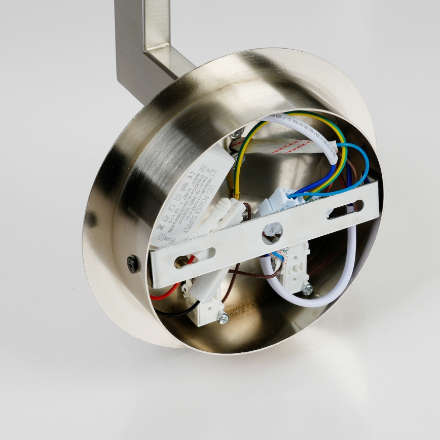 Brilagi - Φωτιστικό τοίχου LED DAYA 1xE14/40W/230V + LED/3W λευκό/ματ χρώμιο