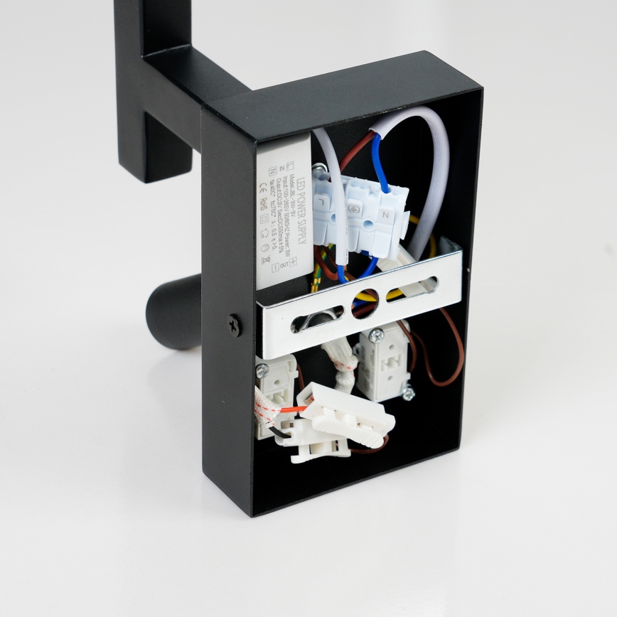 Brilagi - Φωτιστικό τοίχου LED DEYA 1xE14/40W/230V + LED/3W μαύρο