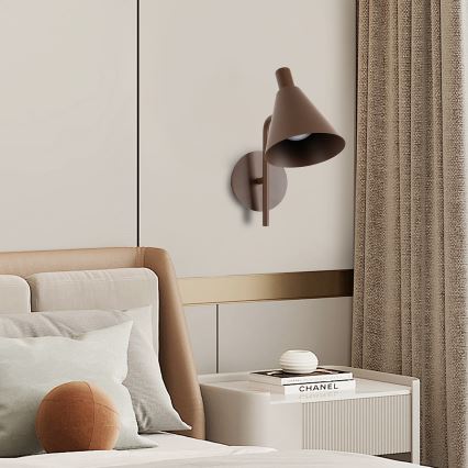 Brilagi - Φωτιστικό τοίχου LED LUCERA LED/3W/230V καφέ