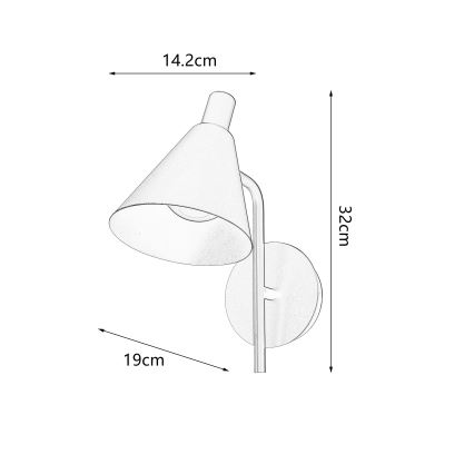 Brilagi - Φωτιστικό τοίχου LED LUCERA LED/3W/230V καφέ